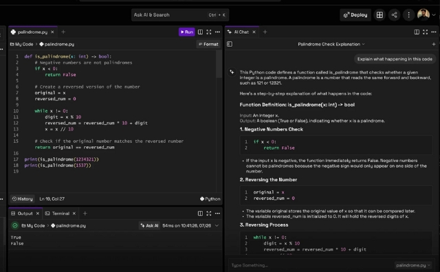 Generate and debug code in multiple languages